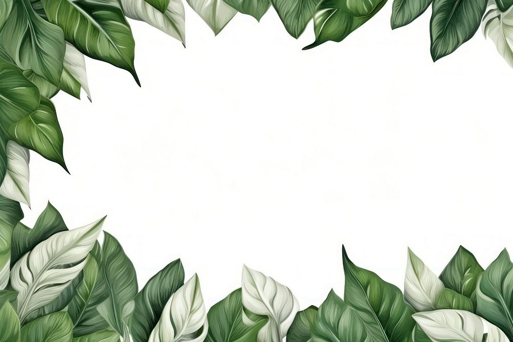 Tropical leaves backgrounds pattern nature. AI generated Image by rawpixel.