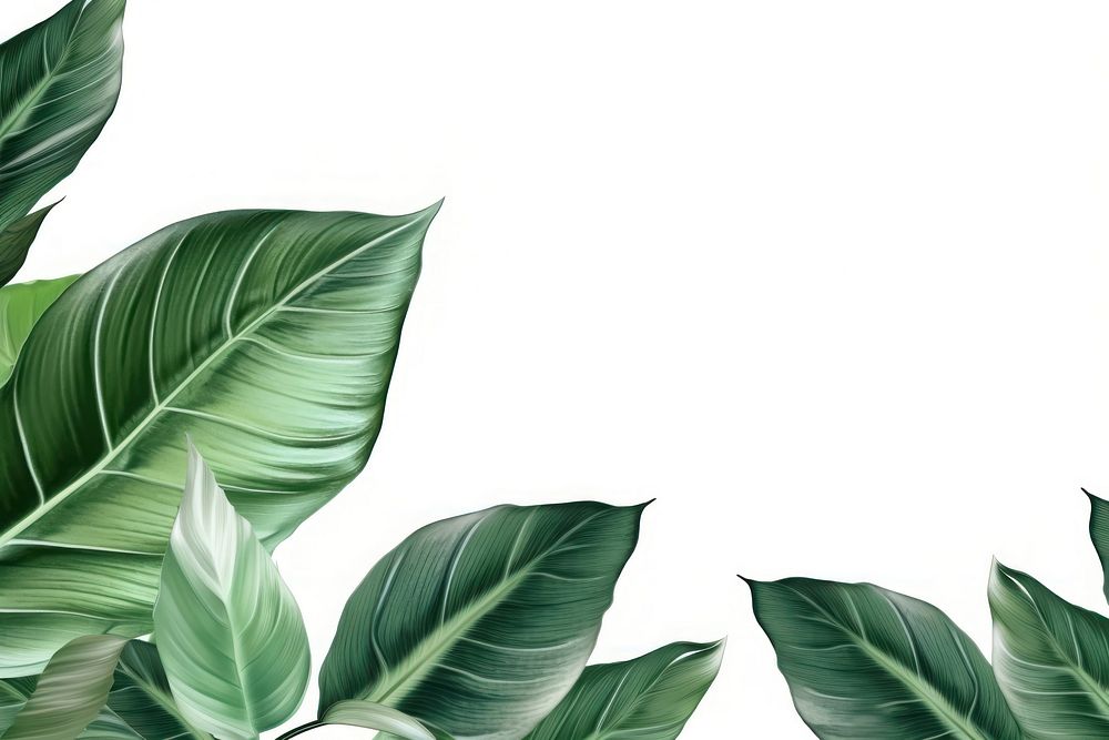 Tropical leaves backgrounds plant green. AI generated Image by rawpixel.