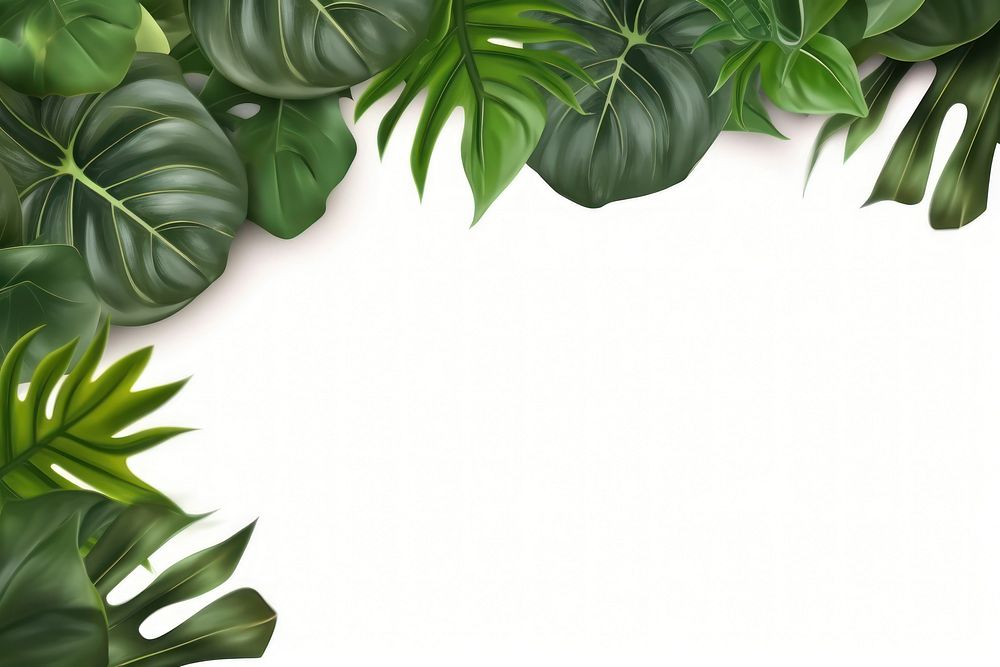 Monstera leaves backgrounds nature plant. AI generated Image by rawpixel.