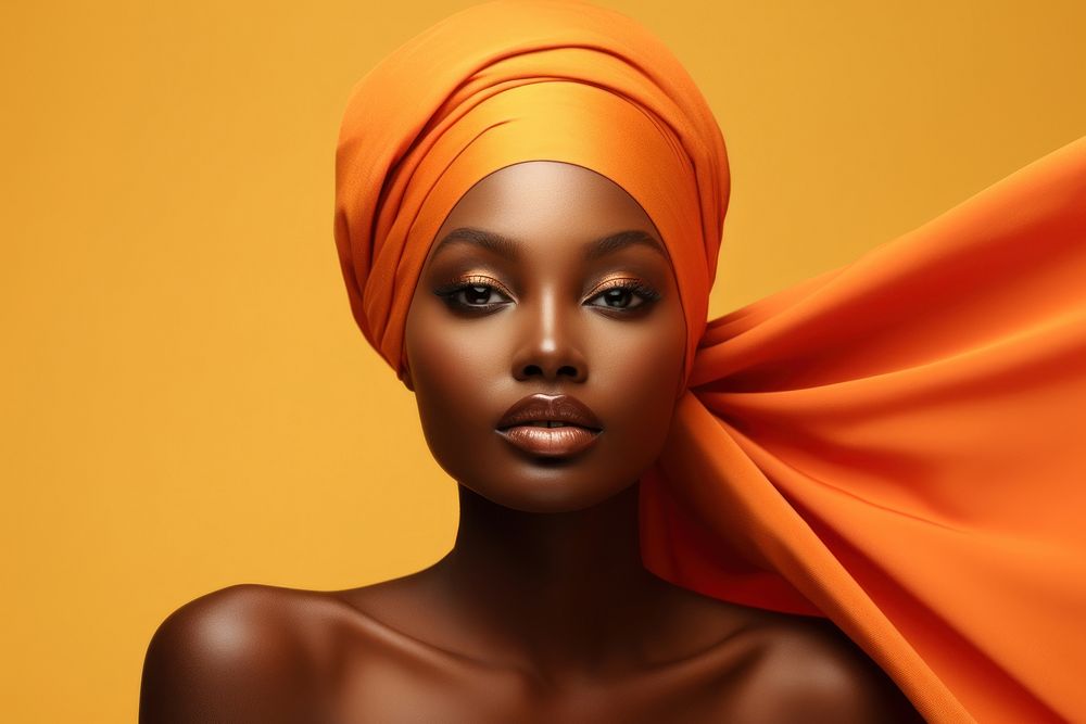 Black people portrait turban adult. AI generated Image by rawpixel.