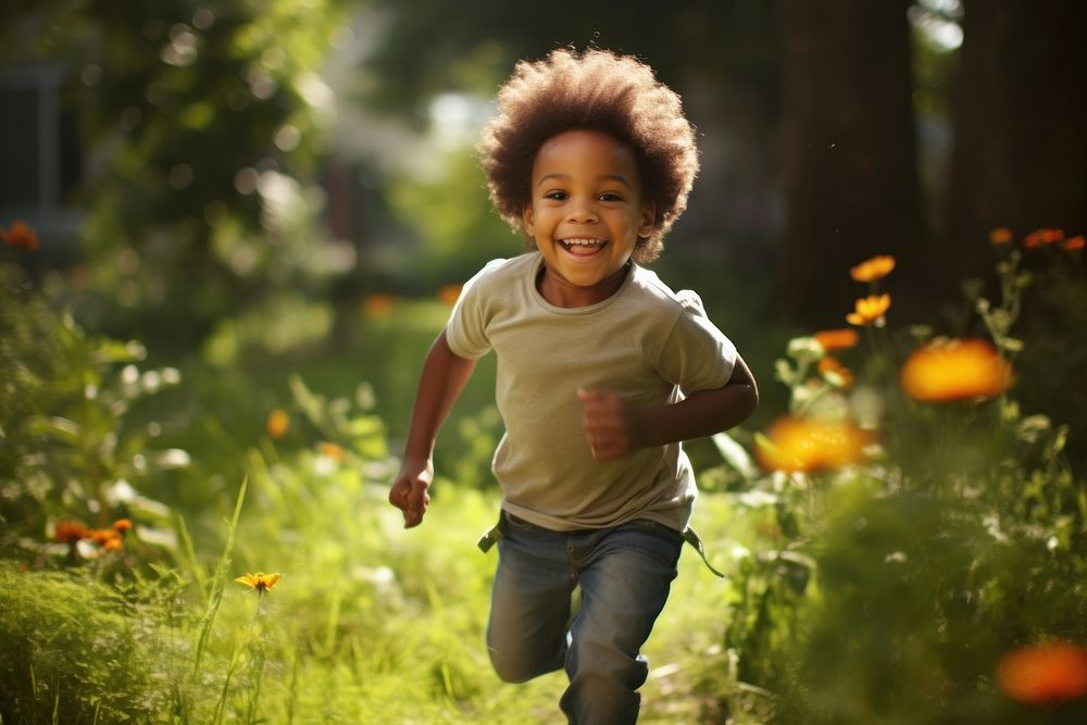 Black people smile child happy. AI generated Image by rawpixel.