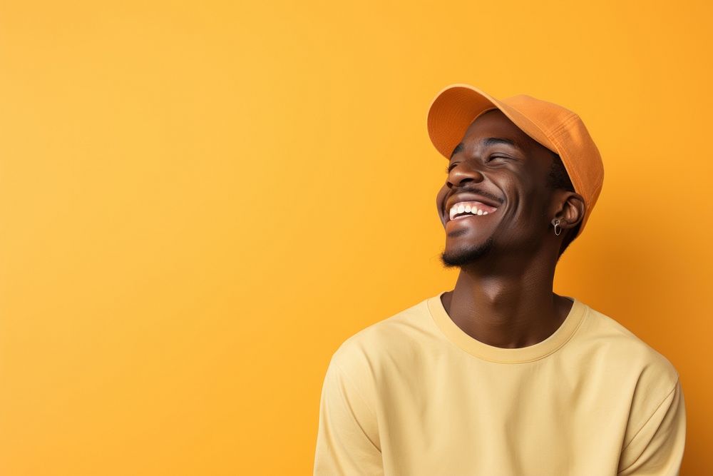 Black people laughing adult smile. AI generated Image by rawpixel.