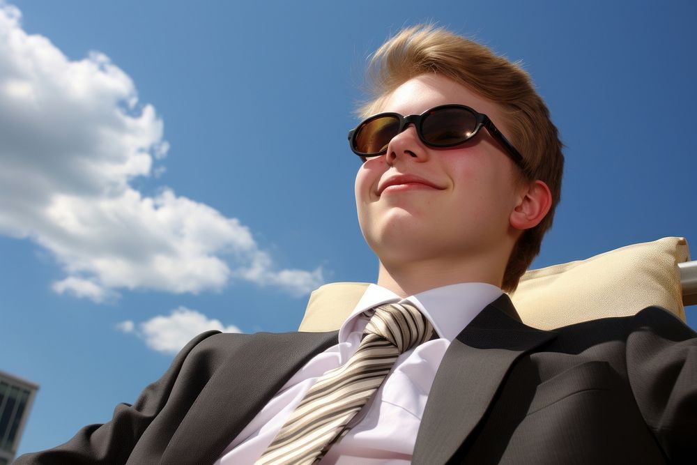 Business sunglasses portrait outdoors. AI generated Image by rawpixel.