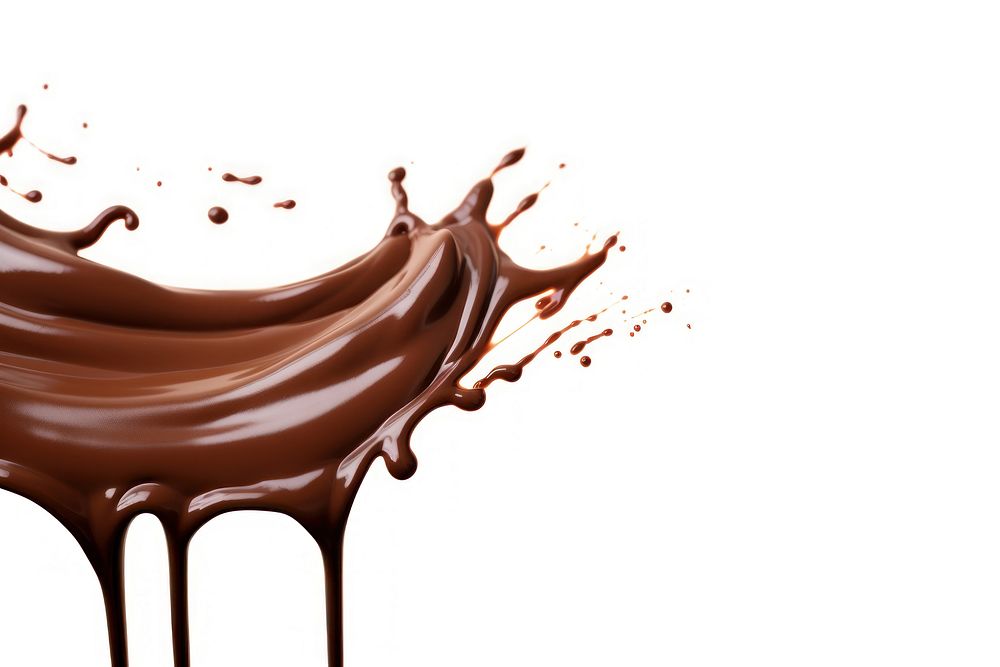 Chocolate dessert food white background. AI generated Image by rawpixel.