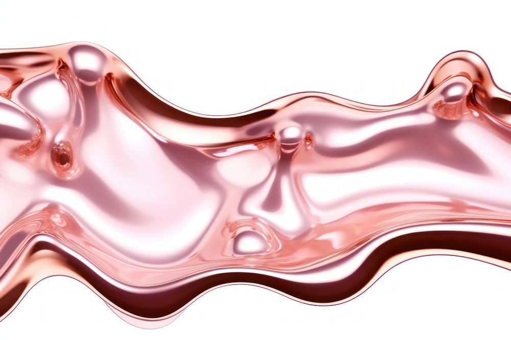 Melting liquid rosegold backgrounds white background accessories. AI generated Image by rawpixel.