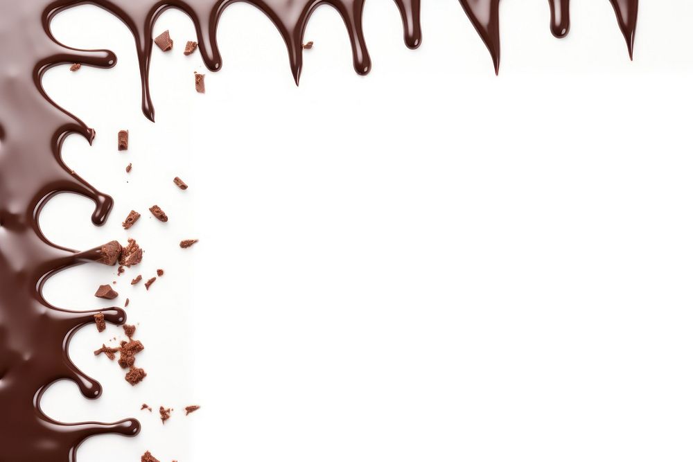 Chocolate border backgrounds dessert food. AI generated Image by rawpixel.
