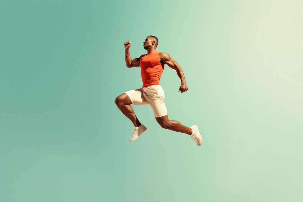 Success jumping sports adult. AI generated Image by rawpixel.