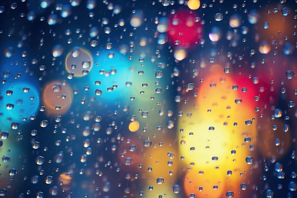 Rain window pattern bokeh effect background backgrounds outdoors light. AI generated Image by rawpixel.