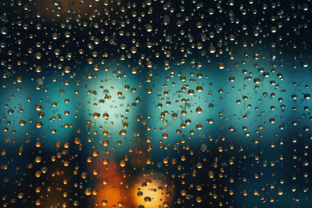 Rain window pattern bokeh effect background backgrounds lighting night. AI generated Image by rawpixel.