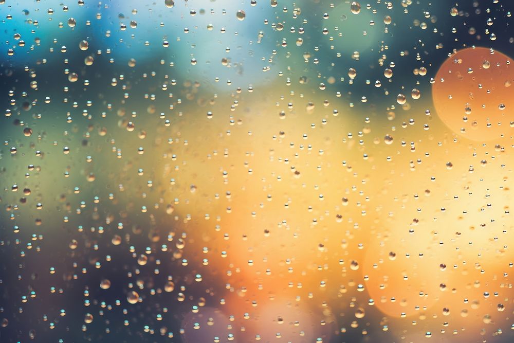Rain window pattern bokeh effect background backgrounds outdoors condensation. AI generated Image by rawpixel.