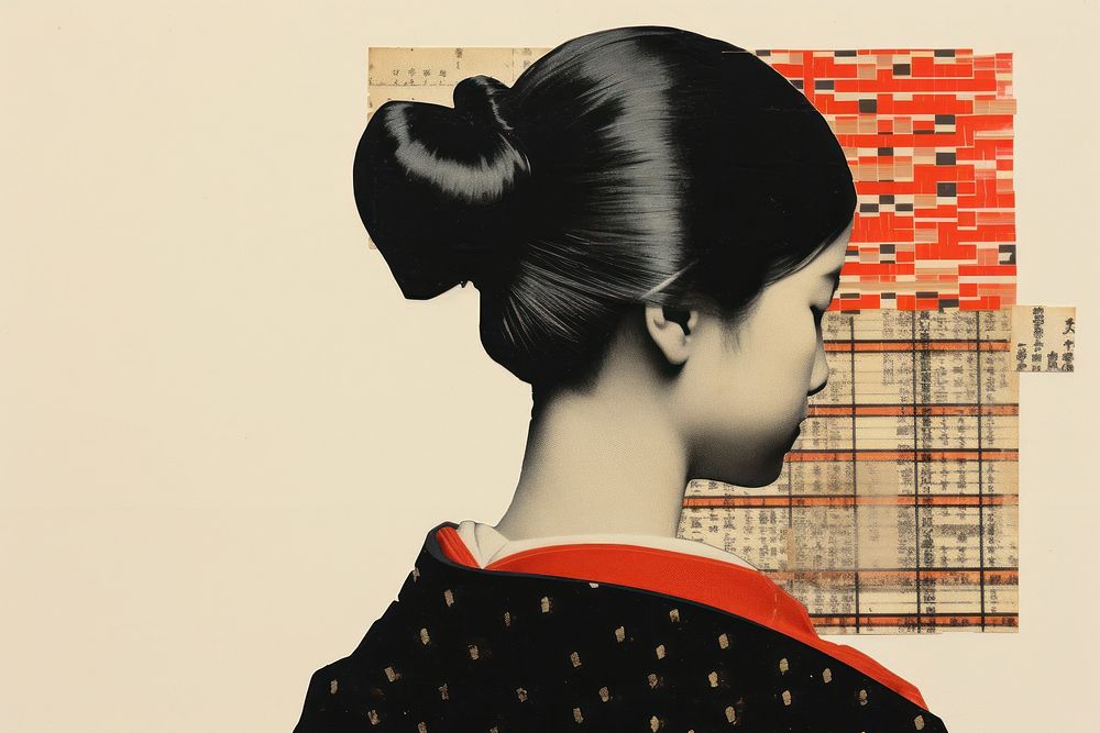 Woman in japanese costume fashion adult art. AI generated Image by rawpixel.