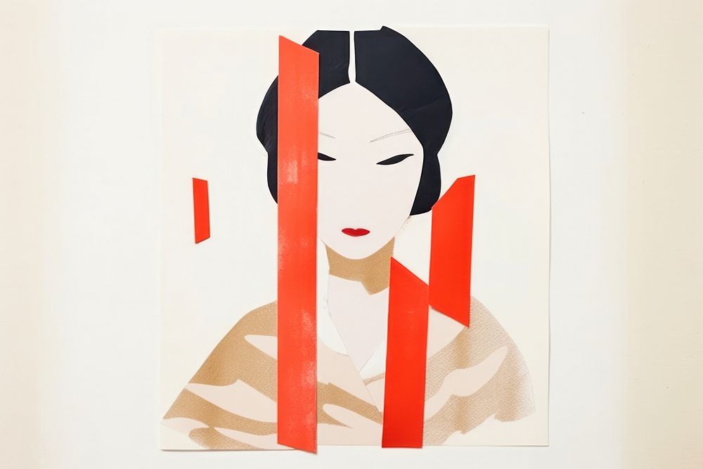 Woman in japanese costume art representation creativity. AI generated Image by rawpixel.
