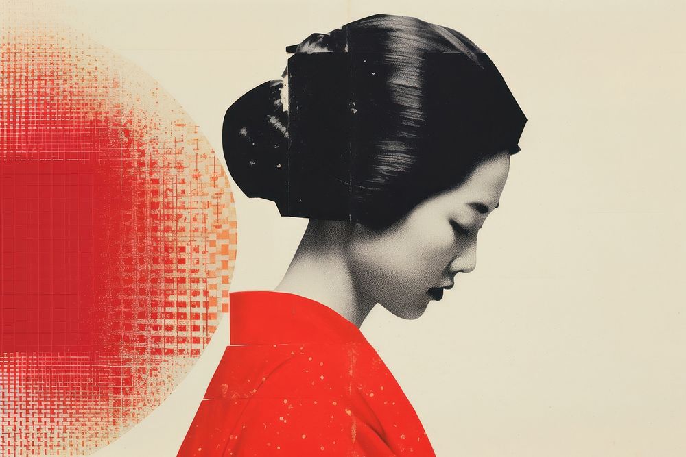 Woman in japanese costume portrait kimono adult. AI generated Image by rawpixel.