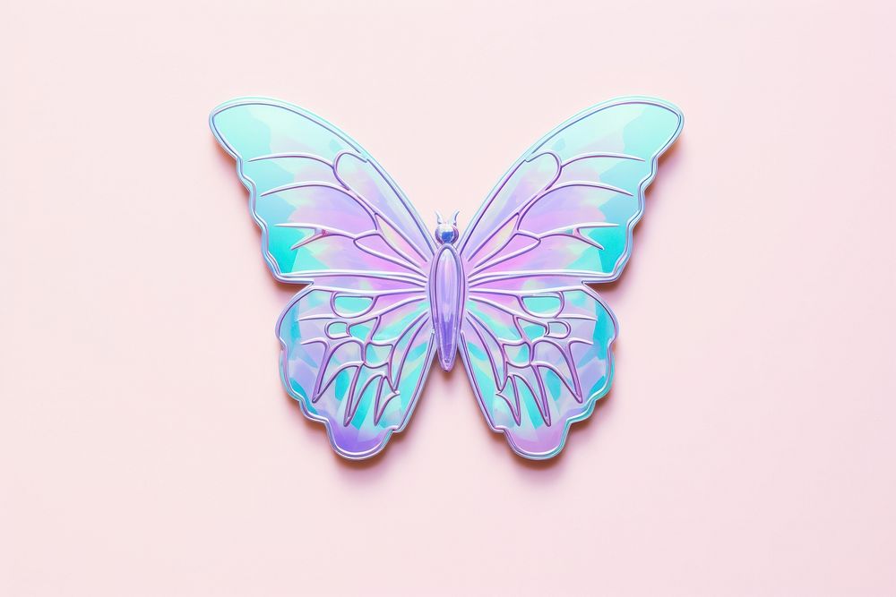 Butterfly purple shape accessories. AI generated Image by rawpixel.