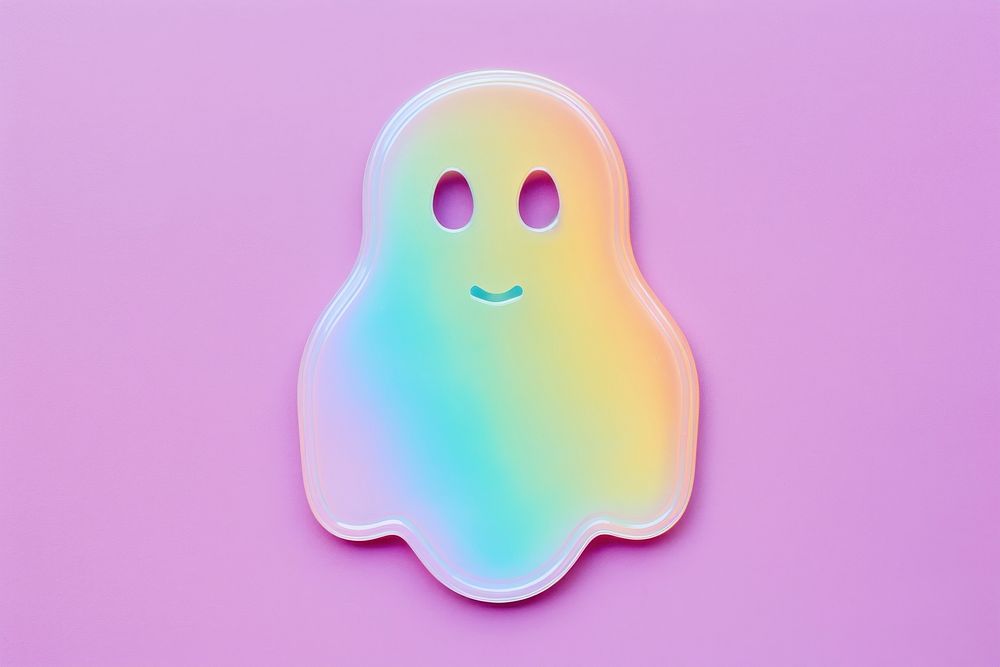 Ghost purple shape anthropomorphic. AI generated Image by rawpixel.