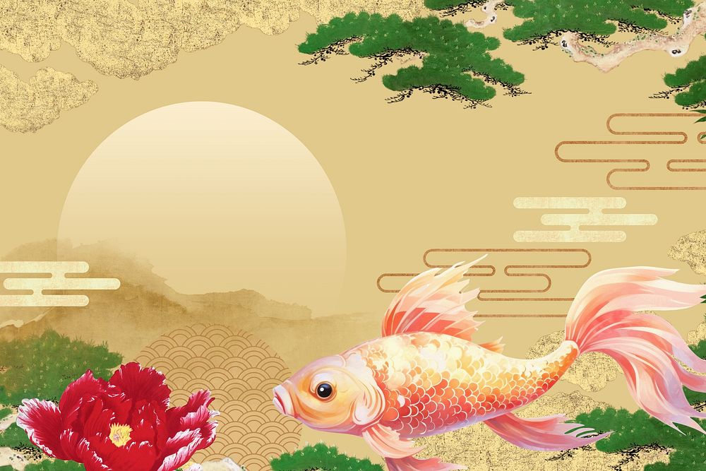Chinese new year gold background