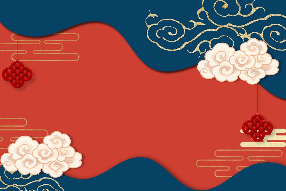 Chinese dragon year red background