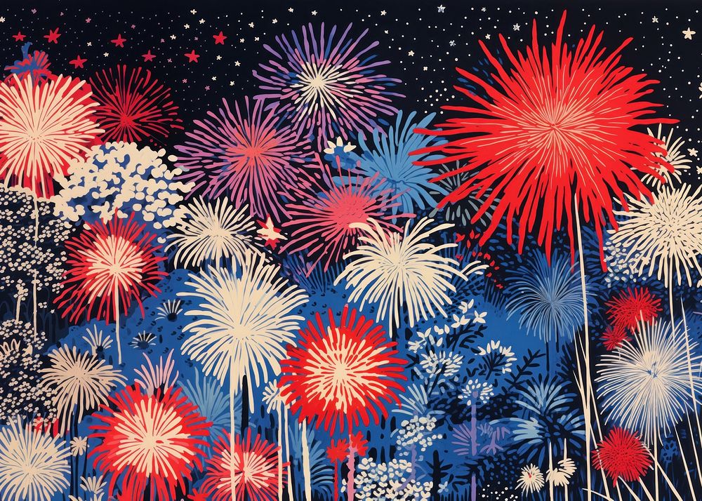 Neon fireworks art illuminated backgrounds. AI generated Image by rawpixel.