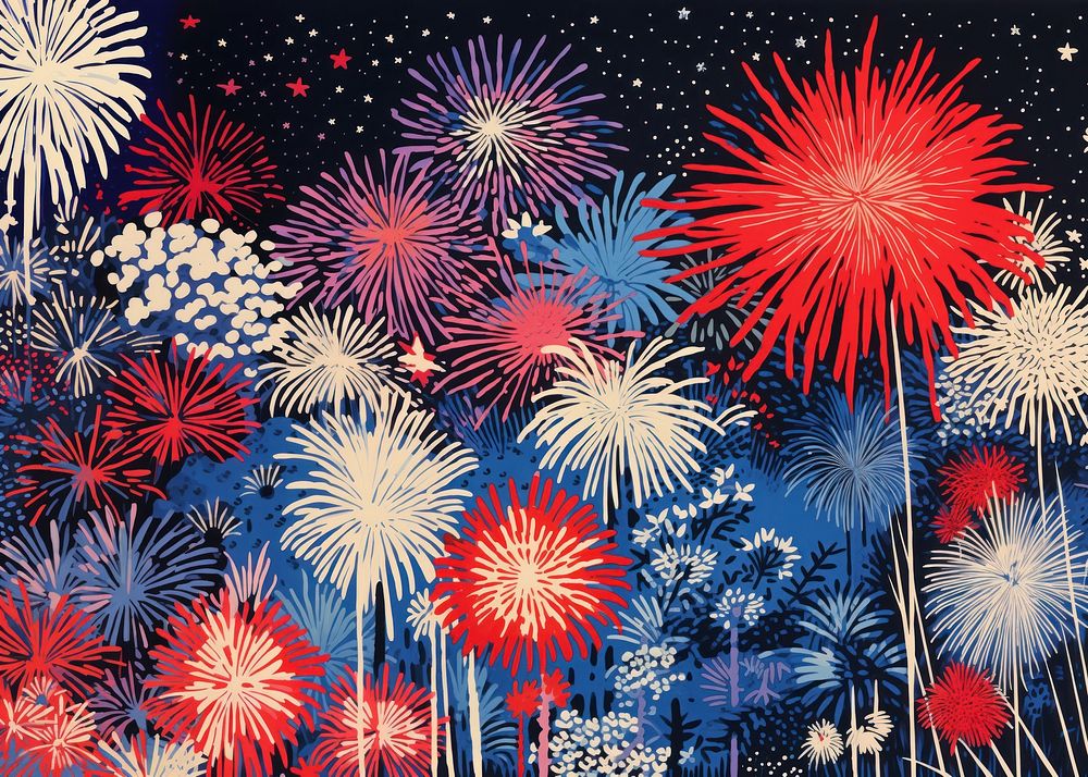 Neon fireworks outdoors backgrounds celebration. AI generated Image by rawpixel.