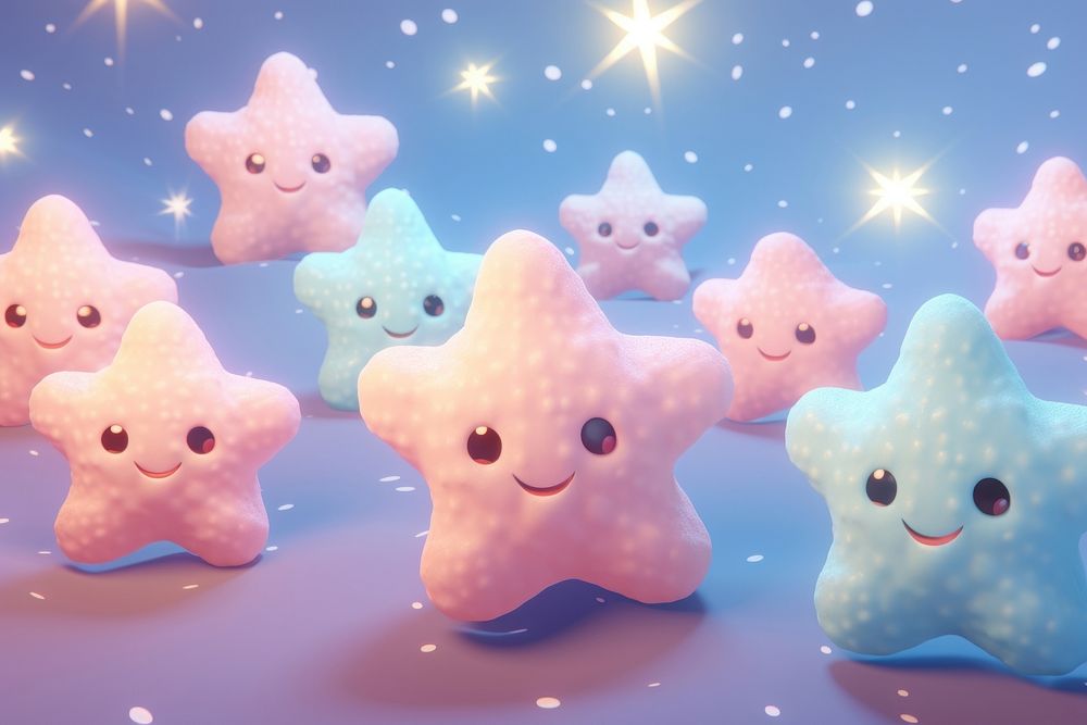 Star fish representation confectionery translucent. AI generated Image by rawpixel.