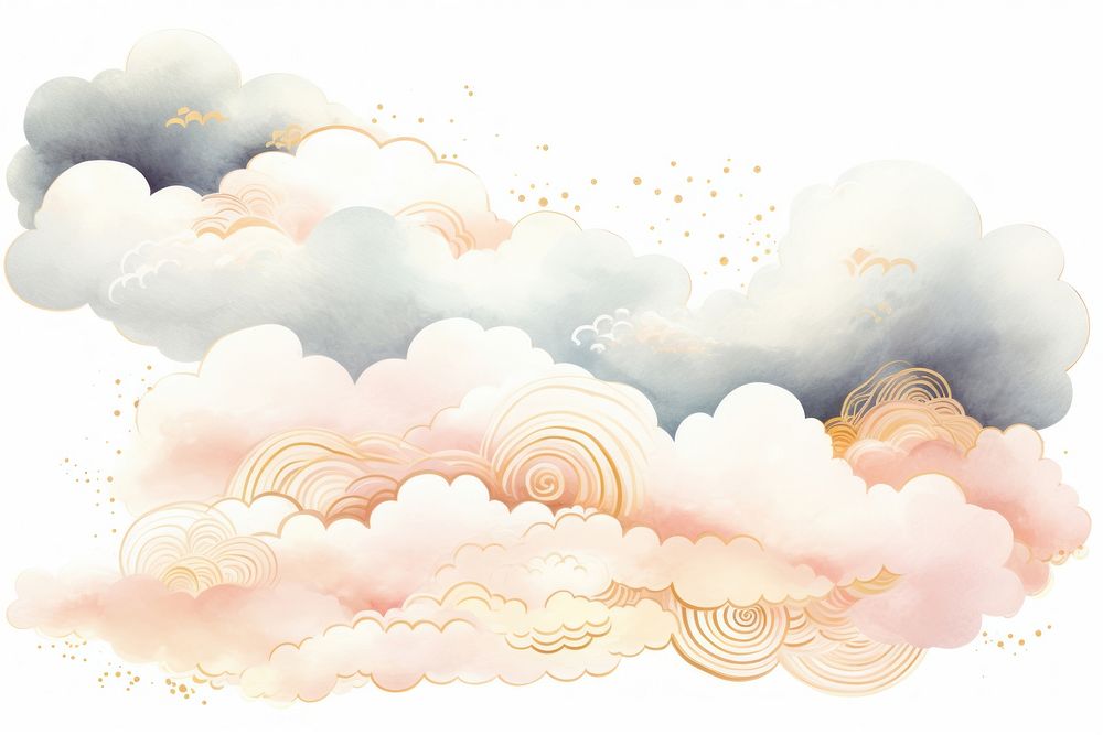 Chinese cloud backgrounds art tranquility. AI generated Image by rawpixel.