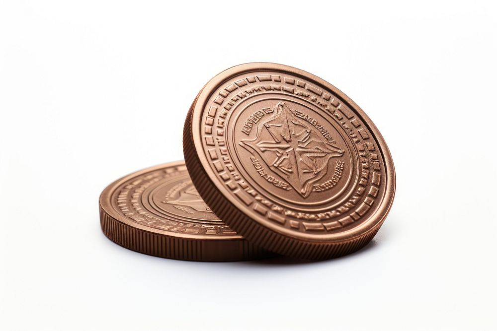 Coin chocolate bronze money. AI generated Image by rawpixel.