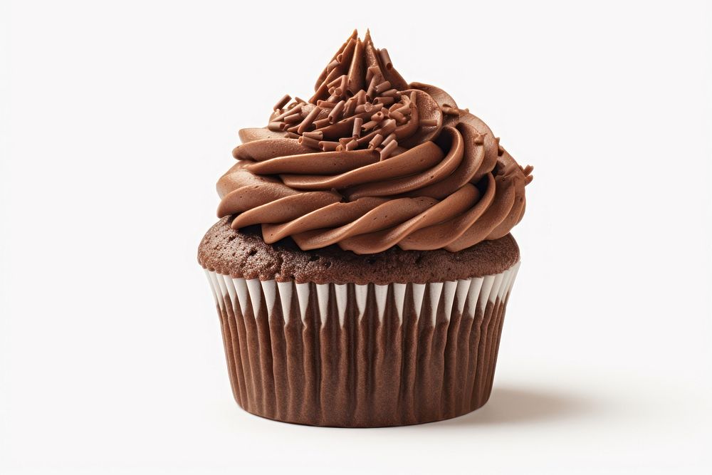 Cupcake chocolate dessert muffin. AI generated Image by rawpixel.