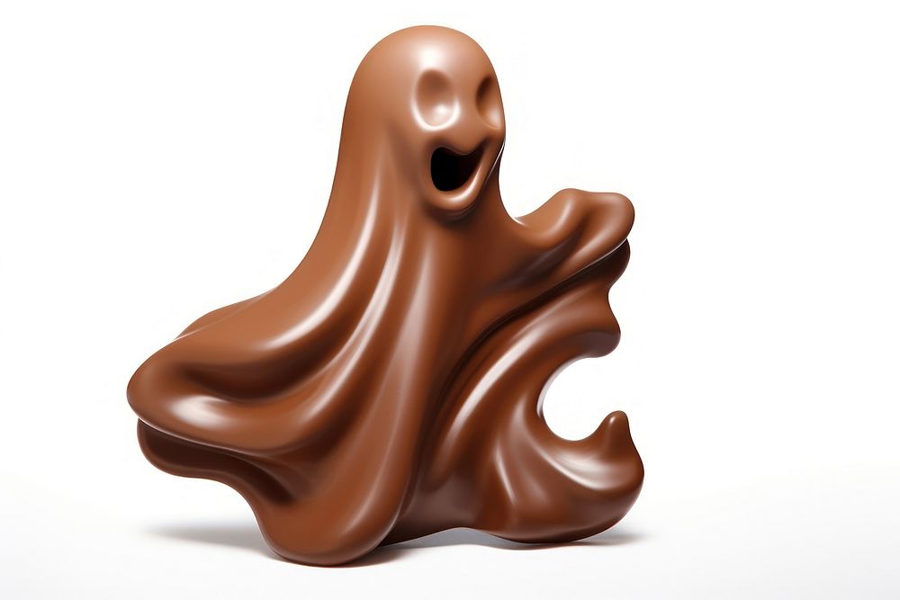 Ghost chocolate dessert food. AI generated Image by rawpixel.