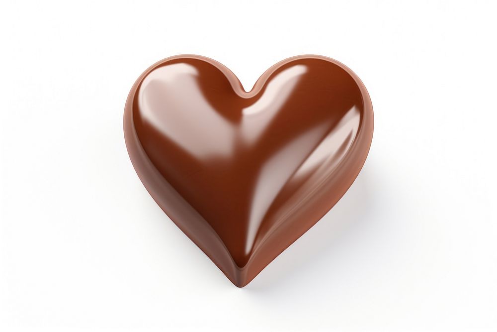 Heart chocolate confectionery dessert. AI generated Image by rawpixel.