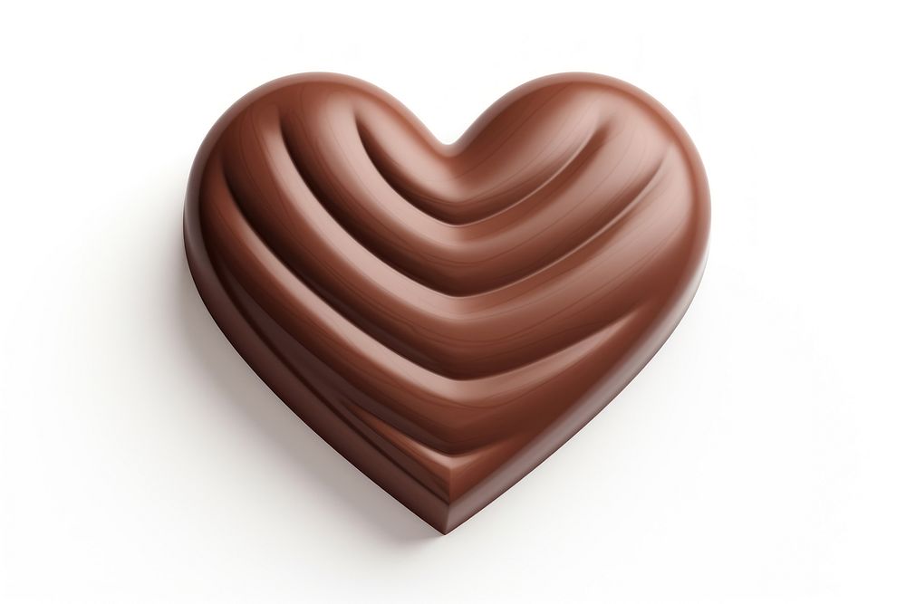 Heart chocolate confectionery dessert. AI generated Image by rawpixel.