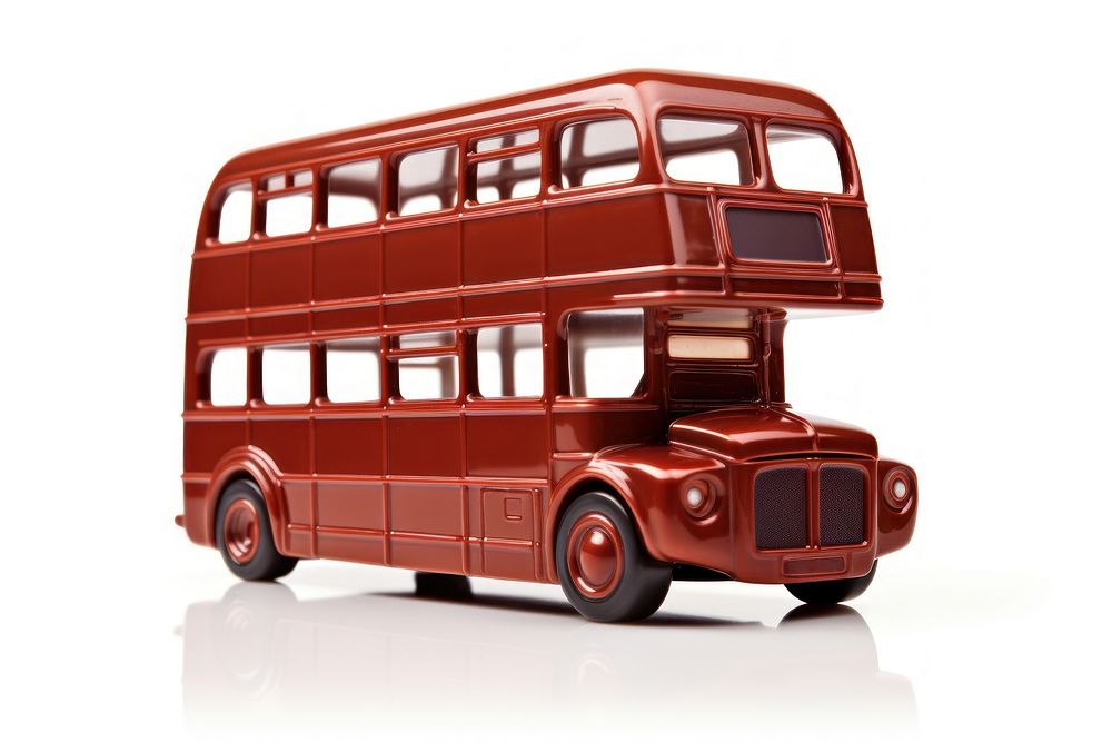 London bus vehicle white background transportation. AI generated Image by rawpixel.