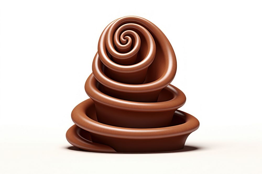 Spiral chocolate dessert food. AI generated Image by rawpixel.