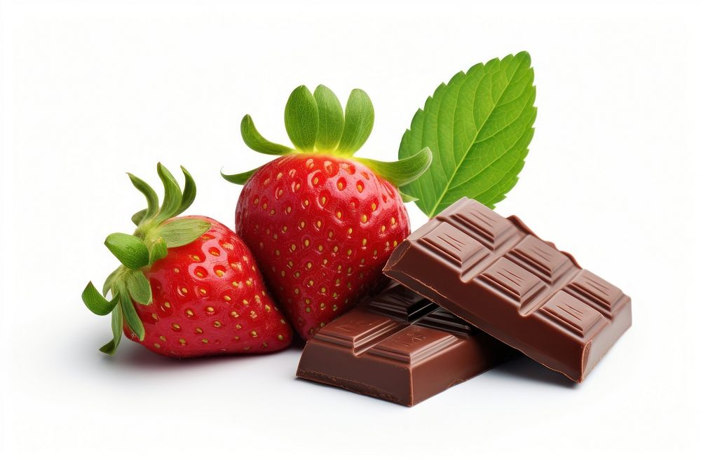 Strawberry chocolate dessert fruit. AI generated Image by rawpixel.