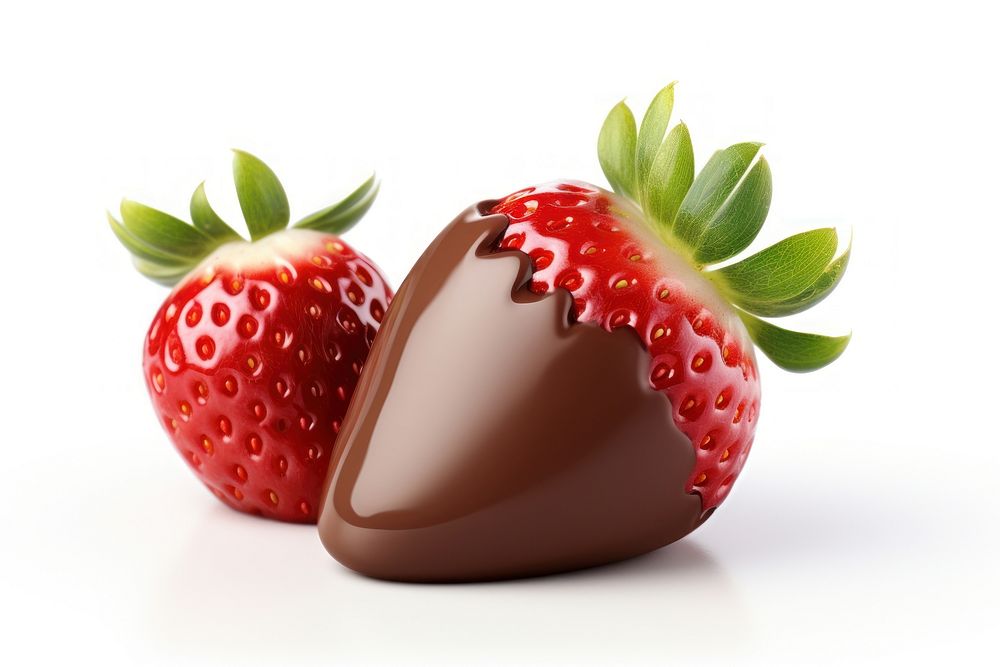 Strawberry chocolate fruit plant. AI generated Image by rawpixel.