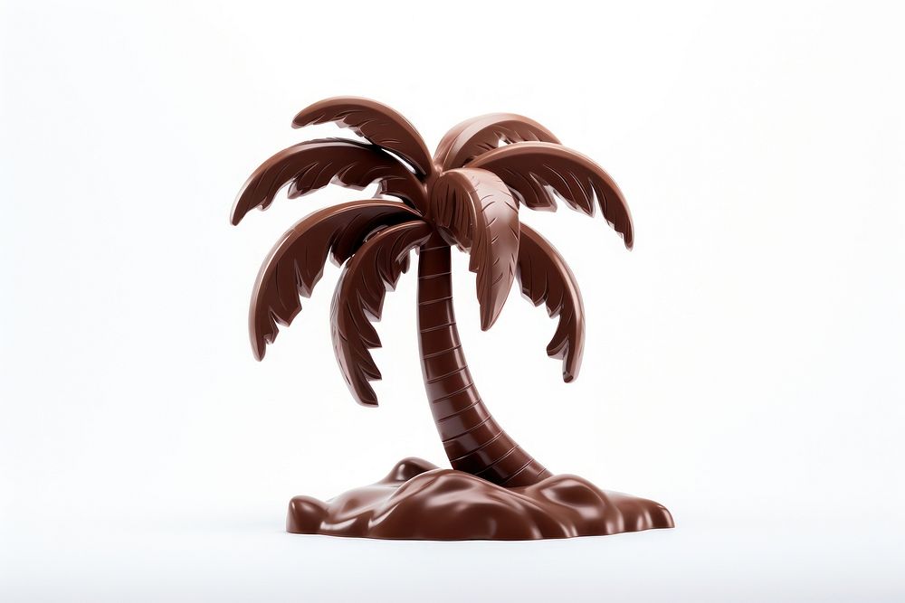 Palm tree chocolate dessert food. 