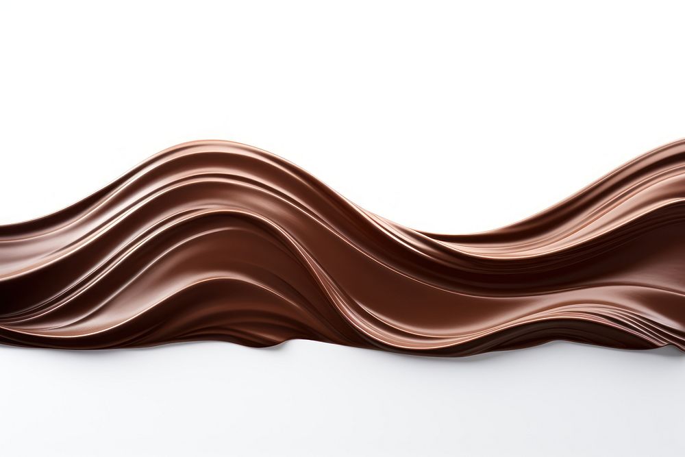 Wave chocolate white background architecture. AI generated Image by rawpixel.