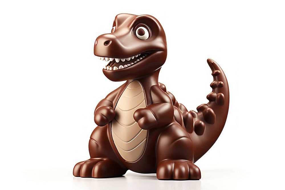 Toy dinosaur chocolate reptile animal. AI generated Image by rawpixel.