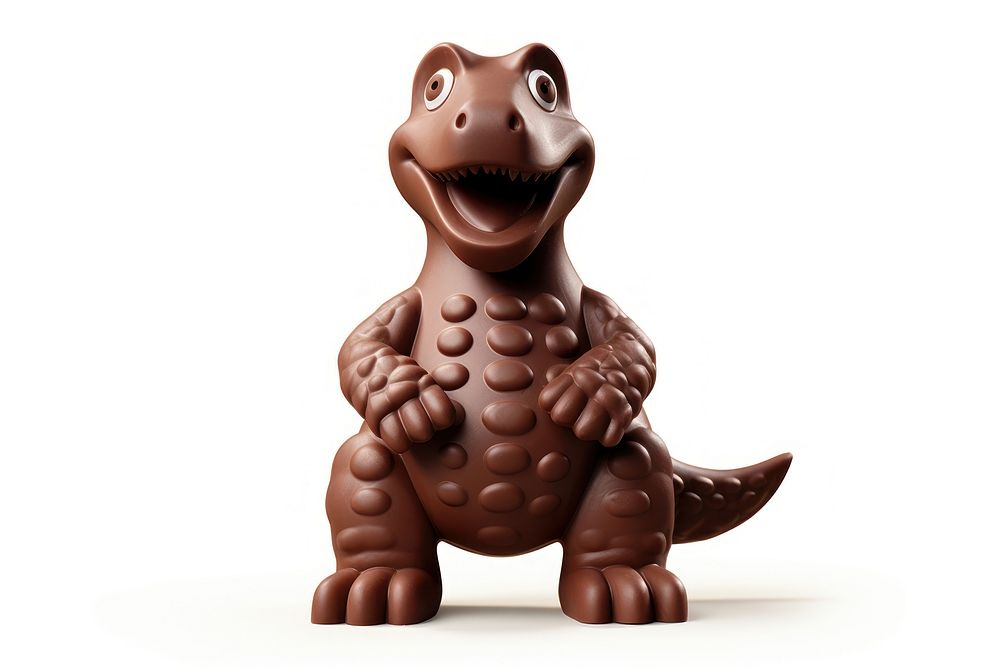 Toy dinosaur chocolate figurine reptile. AI generated Image by rawpixel.