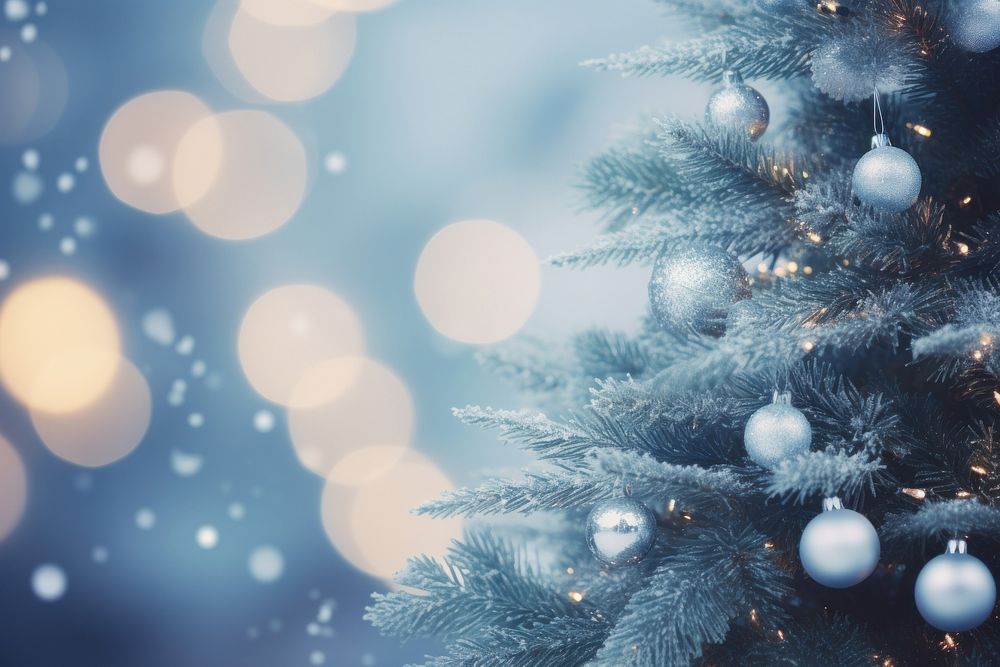 Ornaments christmas tree backgrounds. AI generated Image by rawpixel.