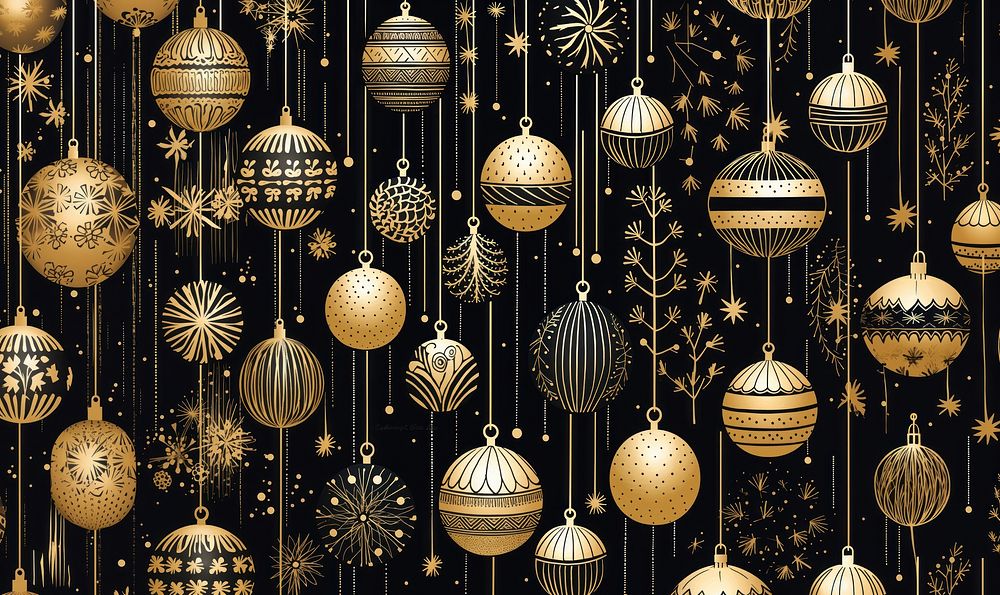 Gold and silver christmas baubles arrangement celebration backgrounds. AI generated Image by rawpixel.