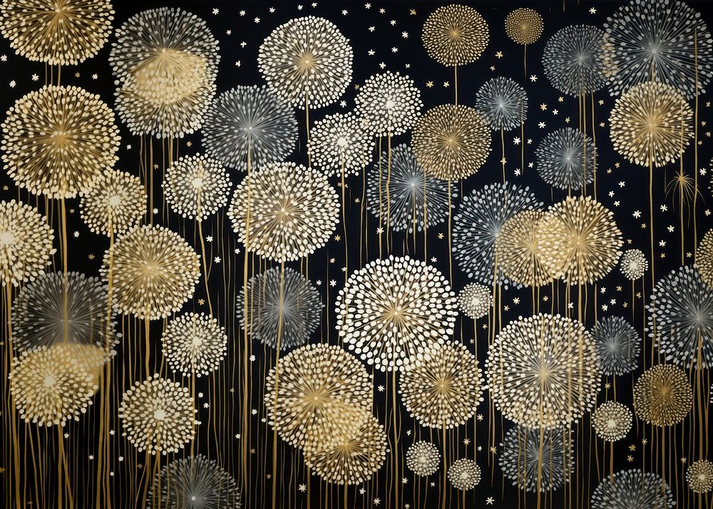 Gold and silver snow flakes backgrounds decoration chandelier. 
