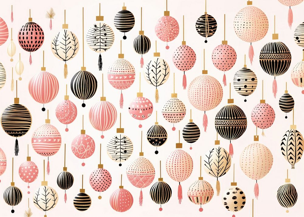 Gold silver pink cristmas baubles pattern arrangement backgrounds. AI generated Image by rawpixel.