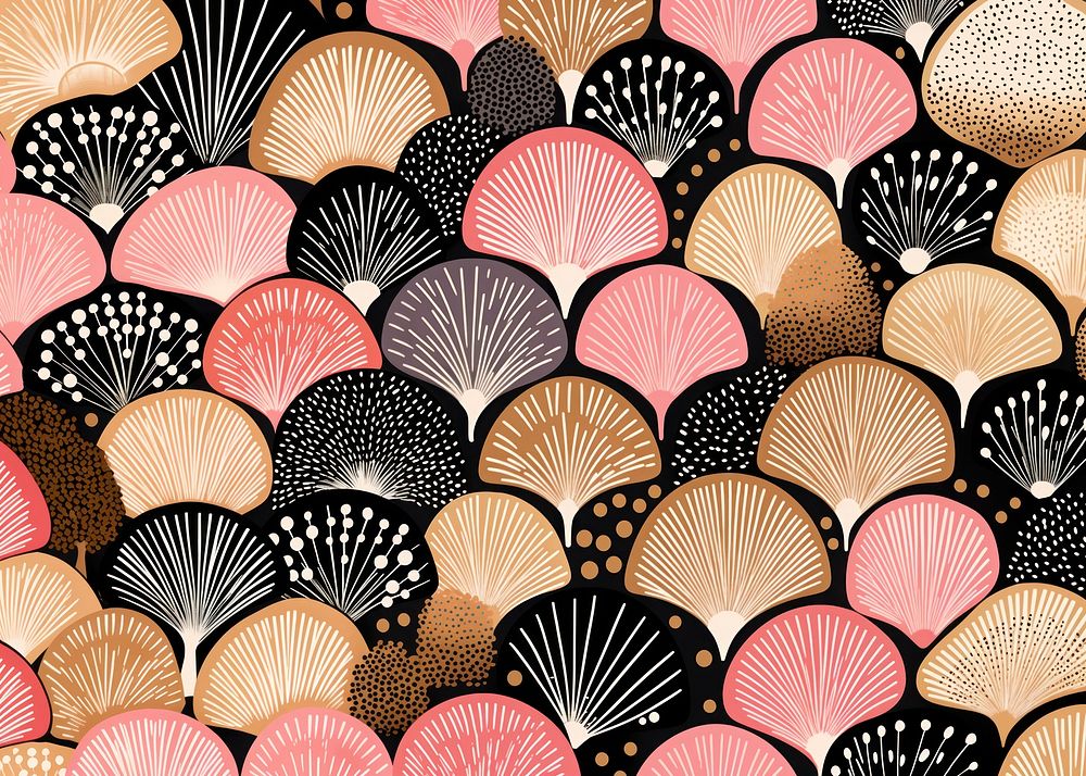 Gold pink silver candy pattern invertebrate arrangement backgrounds. AI generated Image by rawpixel.
