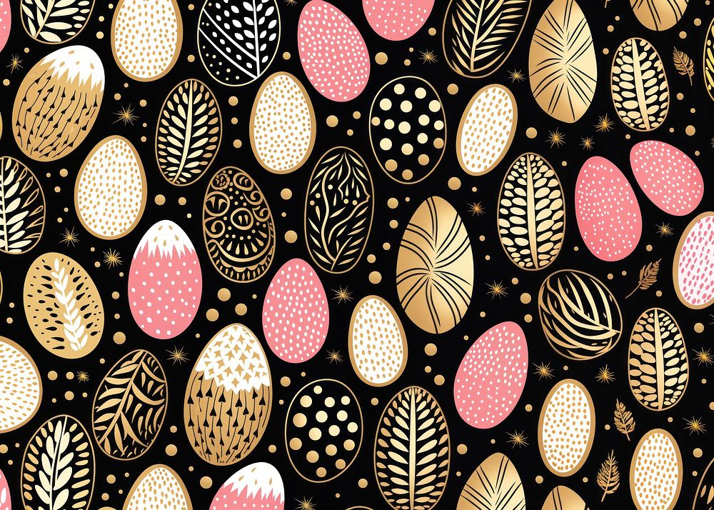 Gold pink silver easter egg pattern backgrounds repetition blackboard. AI generated Image by rawpixel.