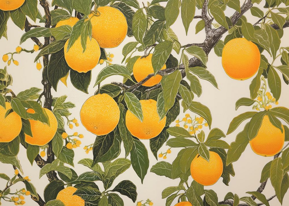 Lemons oranges limes grapefruit nature plant. AI generated Image by rawpixel.