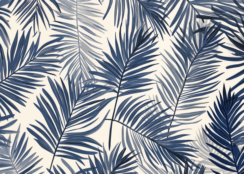 Palm leafs nature outdoors pattern. AI generated Image by rawpixel.