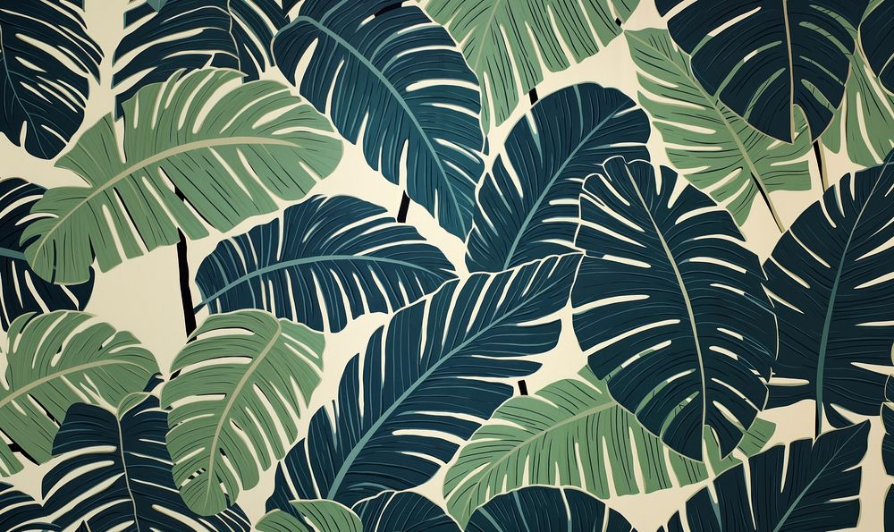 Palm leafs nature pattern plant. AI generated Image by rawpixel.