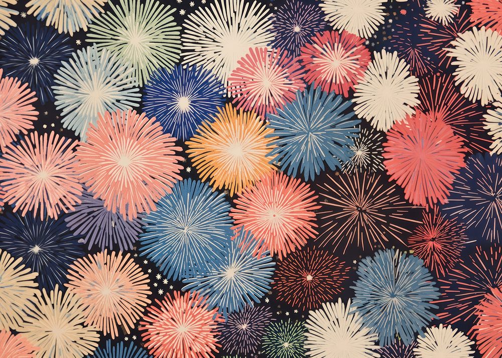 Pastel fireworks art backgrounds celebration. AI generated Image by rawpixel.