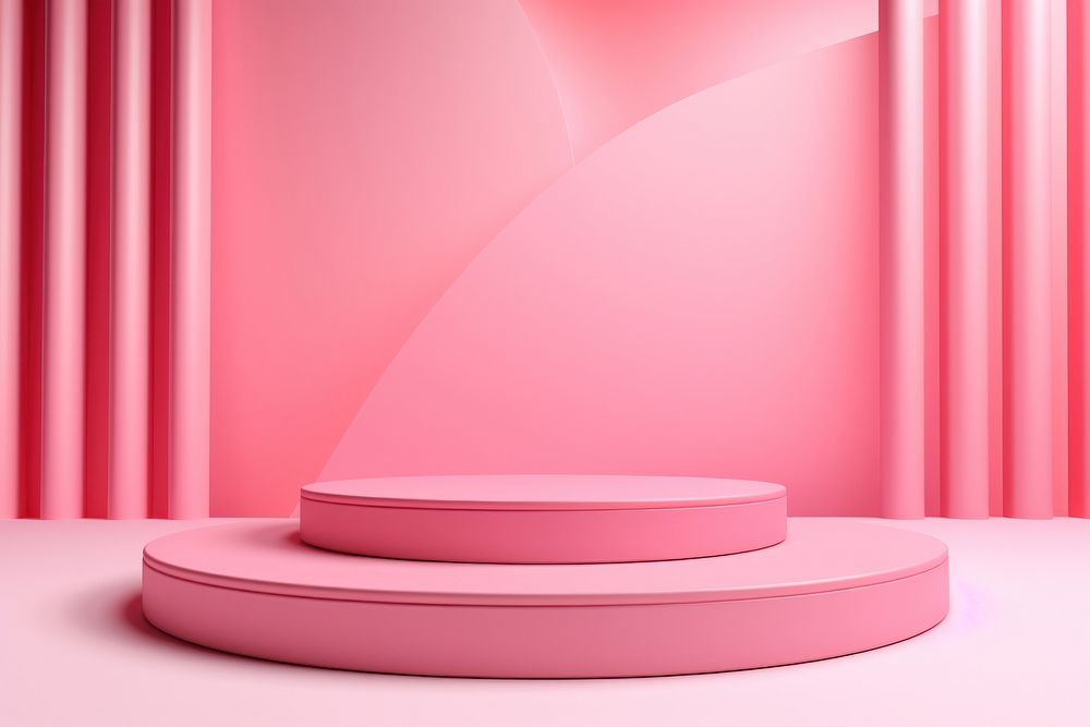 Pink product backdrop podium absence pattern circle. AI generated Image by rawpixel.