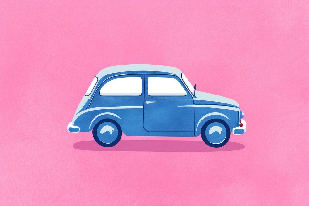 Cute car vehicle wheel transportation. AI generated Image by rawpixel.